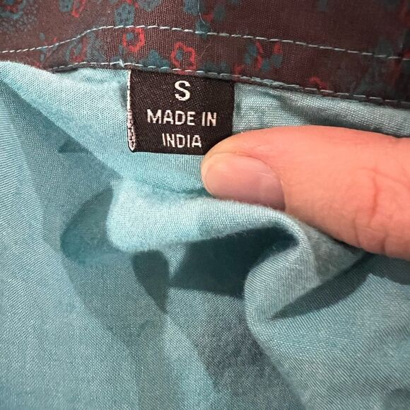 GIORGIO BELLINI WARWICK BUTTON-UP TURQUOISE PLAID Men’s Shirt - Picture 8 of 8